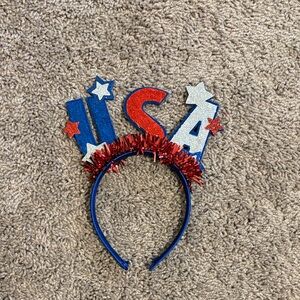 USA Patriotic Headband - Red, White & Blue